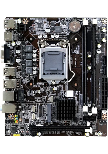 Turbox WorkTeam H55M Intel H55 1333 MHz DDR3 Soket 1156 mATX Anakart Yenilenmiş 2.El Ürün