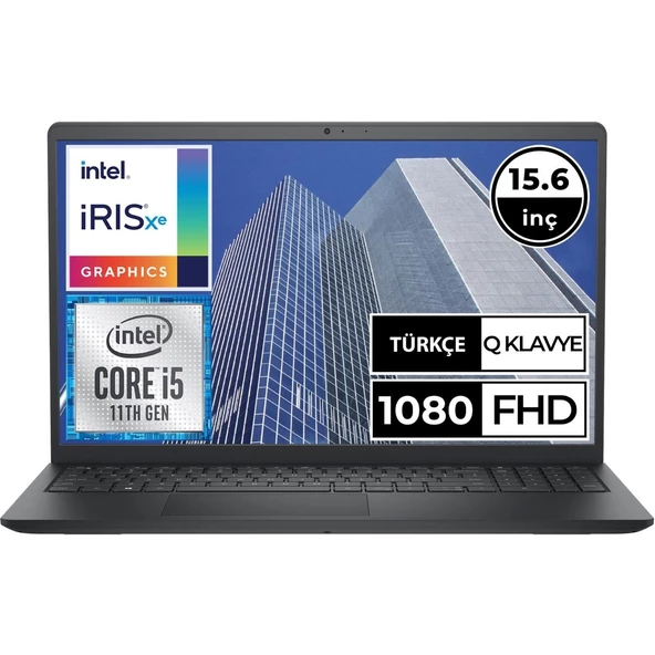 Inspiron 15 3511 I3511122U05 I5-1135G7 16GB 256SSD 15.6" Fullhd Freedos Taşınabilir Bilgisayar - 1