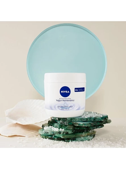 NIVEA El ve Vücut Bakım Kremi Yoğun Nemlendirici 400ml, 48 Saat Nemlendirici, Deniz Mineralleri - Resim 5