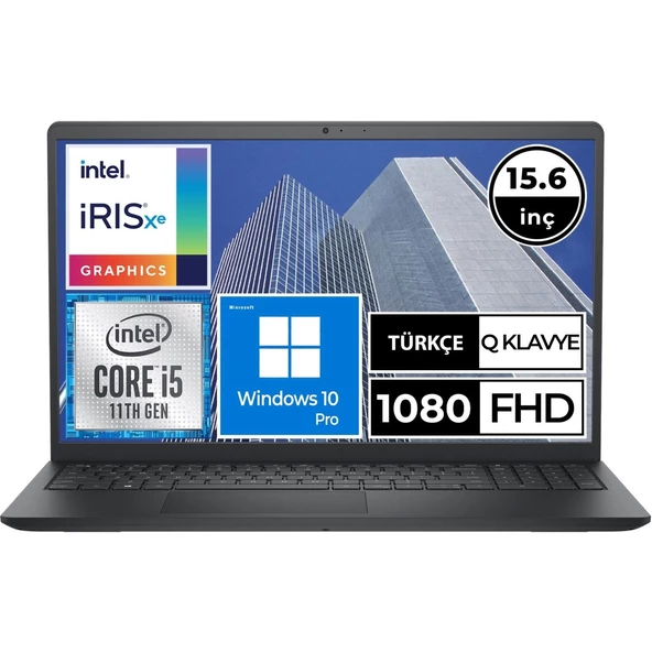Inspiron 15 3511 I3511122U10 I5-1135G7 8gb 512SSD 15.6" Fullhd W10P Taşınabilir Bilgisayar