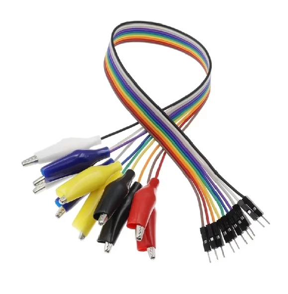 30cm 10 Pin Krokodil - Jumper Kablo (Erkek) - Resim 4