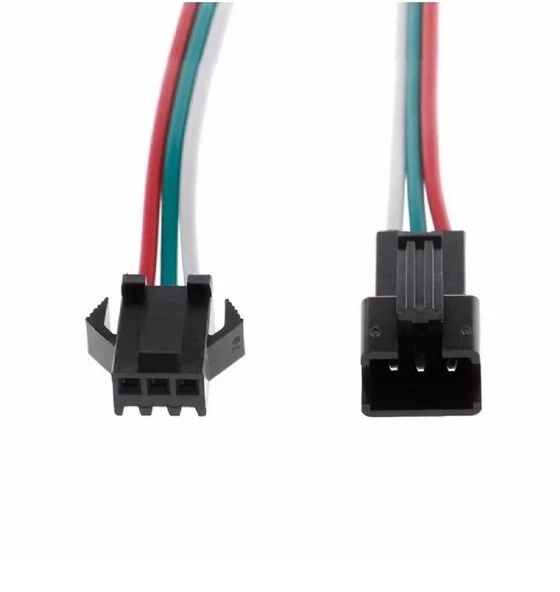 3 Pin JST SM 10cm Kablo Çifti - Resim 3