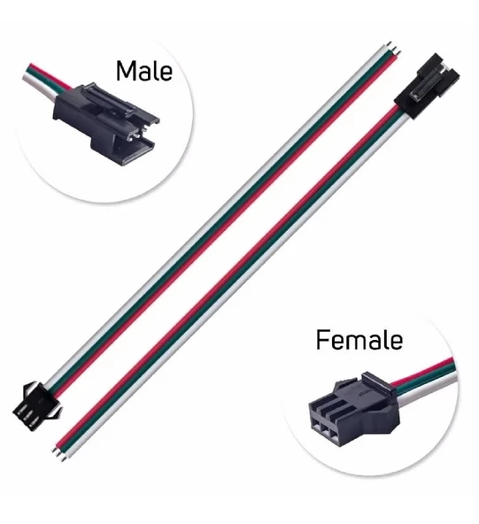 3 Pin JST SM 10cm Kablo Çifti ürün görseli