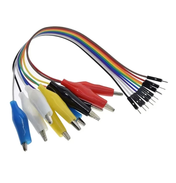 30cm 10 Pin Krokodil - Jumper Kablo (Erkek) ürün görseli