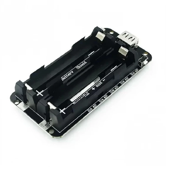2x 18650 Pil Şarj Kartı V8 Battery Shield Lityum Li-On Powerbank - Resim 2