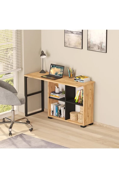 Gardenya L Katlanır Kitaplıklı Çalışma Masası - 2