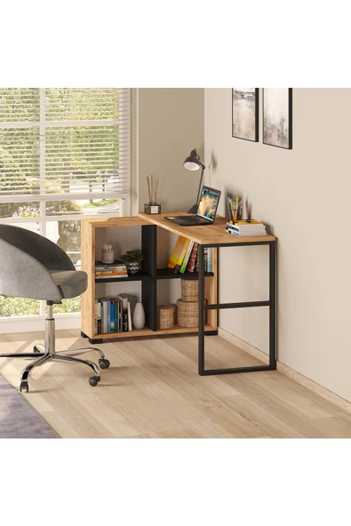 Gardenya L Katlanır Kitaplıklı Çalışma Masası - 3