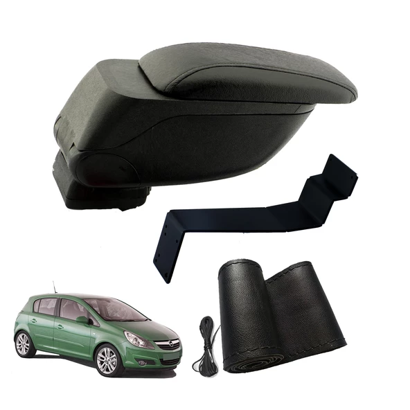 Eko Set Opel Corsa D 2013 Geniş Hacimli  Delmesiz Çelik Ayaklı  Kolçak ve Direksiyon Kılıfı