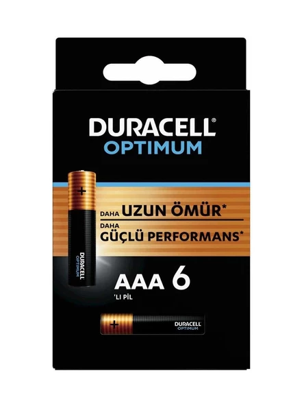 Duracell Optimum 6 lı Aaa Ince Kalem Pil