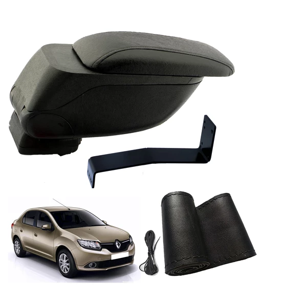 Eko Set Renault Symbol 2016 Geniş Hacimli  Delmesiz Çelik Ayaklı  Kolçak ve Direksiyon Kılıfı