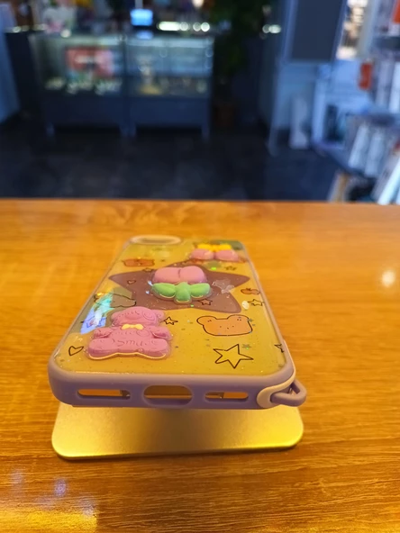 İPhone 7/8/SE Uyumlu Kabartma Figürlü Darbe Korumalı Kapak Lale Kılıf - 5