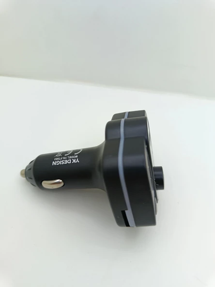 Araç Ledli Bluetooth Çakmaklık Müzik Çalar Şarj Çakmaklık 4 Gririşli Type-c Usb Usb Tfcard - 2