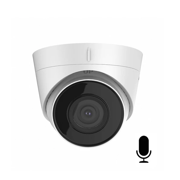 Hikvision DS-2CD1343G0-IUF 4MP 2.8mm PoE H265+IP Dome Kamera(Sesli)(30Mt) - 2