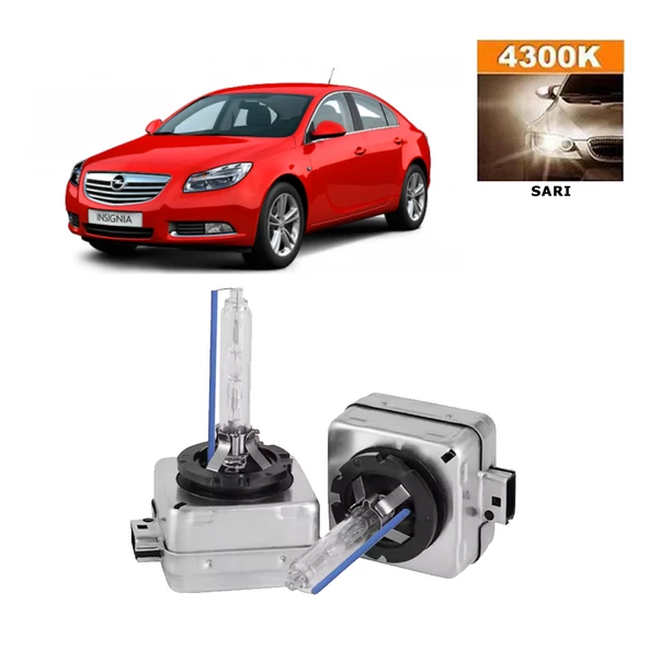 Ople Insignia COSMO 2014-2017 D3S / D3R 4300K Sarı HID Xenon Ampul 2 Adet