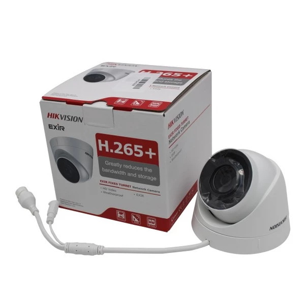 Hikvision DS-2CD1343G0-IUF 4MP 2.8mm PoE H265+IP Dome Kamera(Sesli)(30Mt)