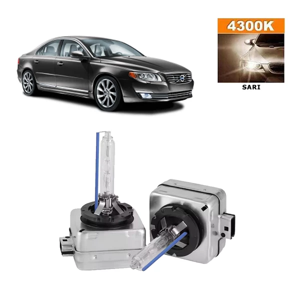 Volvo S80 2006-2016 D1S / D1R 4300K Sarı HID Xenon Ampul 2 Adet