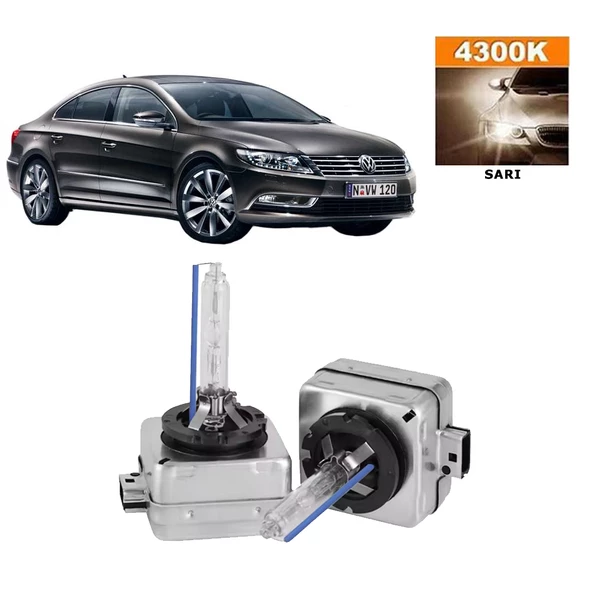 Volkswagen Passat CC 2012-2016 D3S / D3R 4300K Sarı HID Xenon Ampul 2 Adet