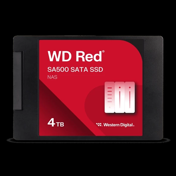 Wd Red Sa500, Wds400t2r0a, 4tb, 560/530, Server Ve Nas İçin Enterprise, 2,5" Sata, Ssd