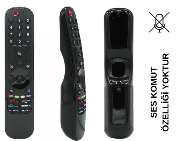(SES KOMUTSUZ) LG MR21GA AKB76039904 NETFLIX-PRIME VIDEO-DISNEY+ TUŞLU LCD-LED TV KUMANDA
