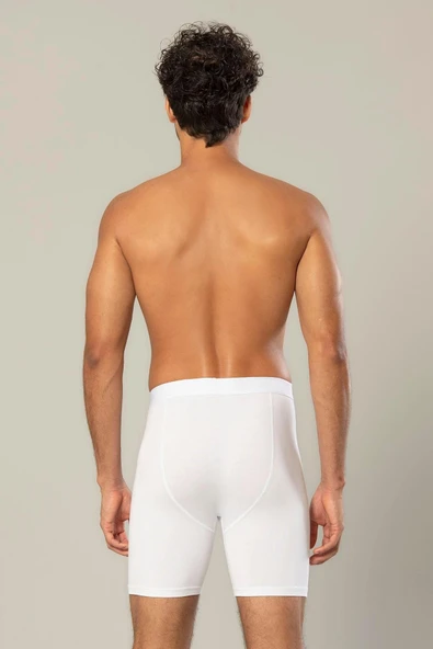 Erdem Erkek Pamuk Elastan Uzun Boxer 1416 - 3 Adet  Siyah M - Resim 10