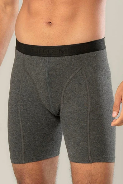 Erdem Erkek Pamuk Elastan Uzun Boxer 1416 - 6 Adet  Beyaz 2XL - Resim 6