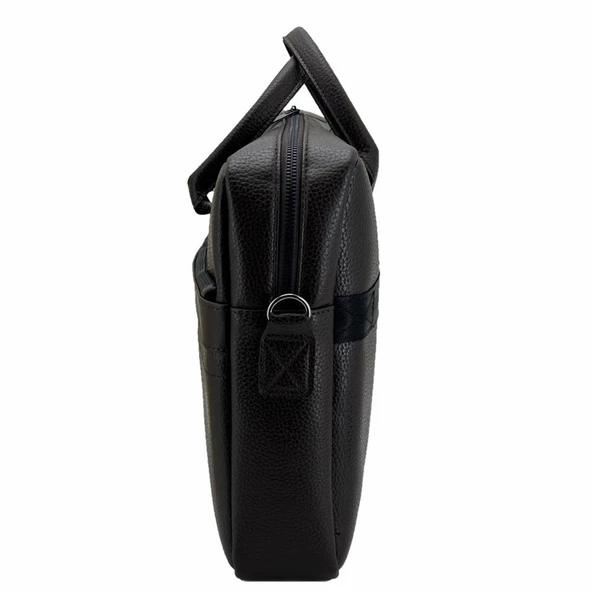 Ççs London 71450 Vegan Deri Laptop Evrak Çantası 15 İnç Kahve - 6