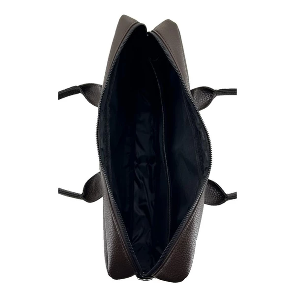 Ççs London 71450 Vegan Deri Laptop Evrak Çantası 15 İnç Kahve - 2