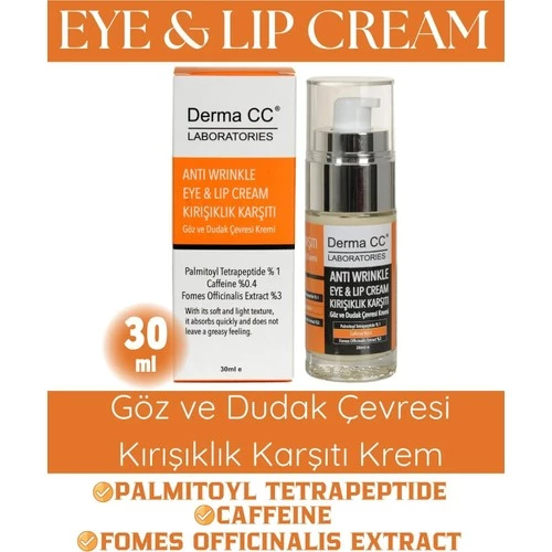 Derma Cc Laboratories Kırışık Karşıtı Göz Ve Dudak Çevresi Kremi 30 Ml