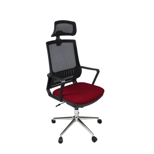 Uzay Ofis Nehir Müdür Koltuğu - Bordo - 4