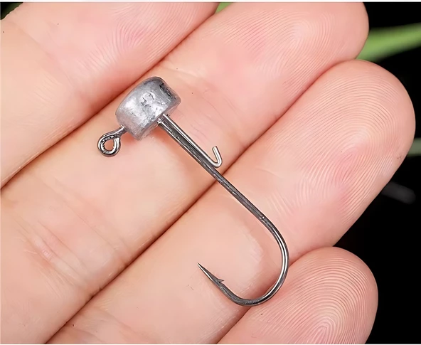 Hokkaido 10 adet 10 gram ağırlık,Ürün toplam boyu 4 cm,Jig Head,zoka