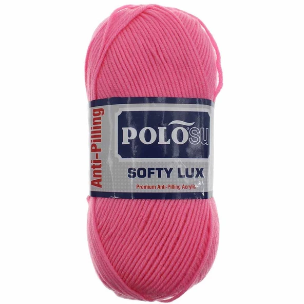 Polosu Softy Lux Bebe El Örgü İpi 463 Açık Nar Çiçeği ( 5 Adet )