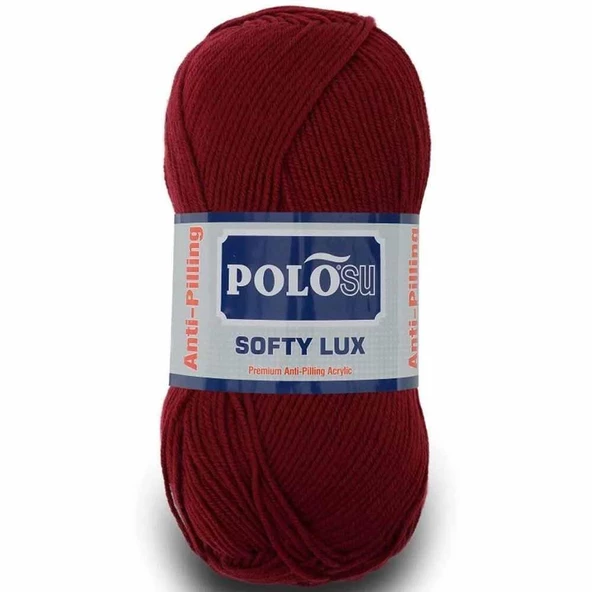 Polosu Softy Lux Bebe El Örgü İpi 407 Bordo ( 5 Adet )