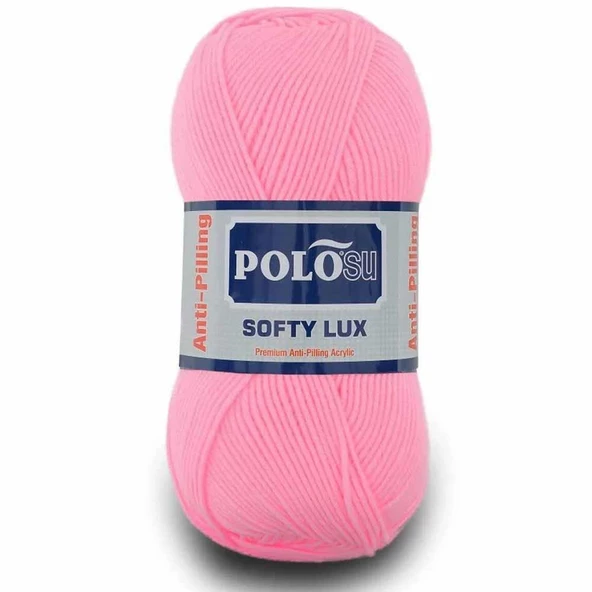 Polosu Softy Lux Bebe El Örgü İpi 441 Şeker Pembe ( 5 Adet )