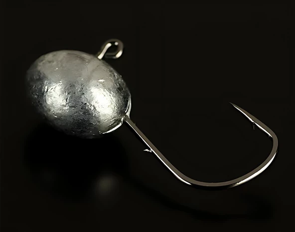 Hokkaido 10 adet 5 gram ağırlık,No 2 Mustad İğneli,Jig Head,zoka - 3