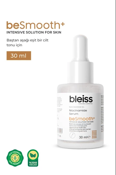 Bleiss beSmooth+ Gözenek ve Siyah Nokta Karşıtı Niacinamide Serum 30 ml