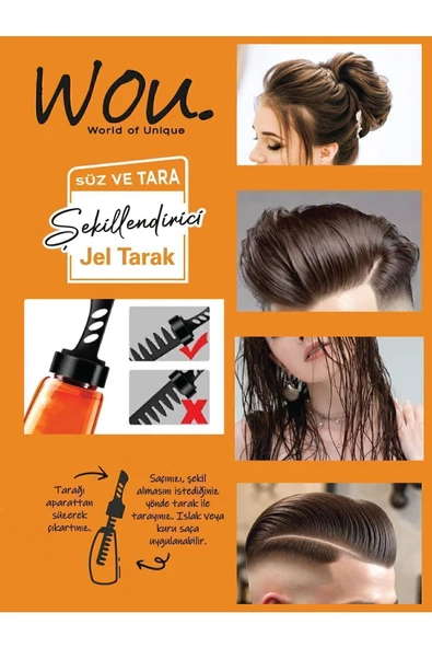 Wou Şekillendirici Jel Tarak 260 ml - 3