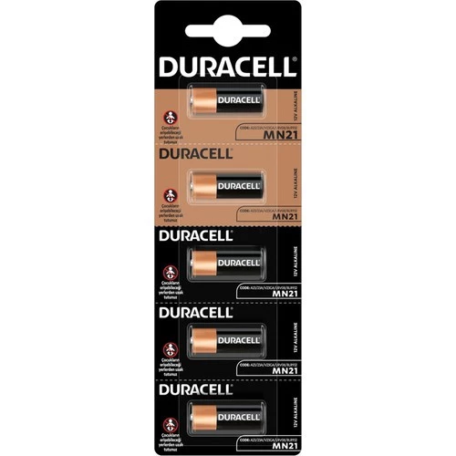 Duracell Pil 23A 12V Alkalın (Beşli Paket) Duracell MN21 1Paket - 3