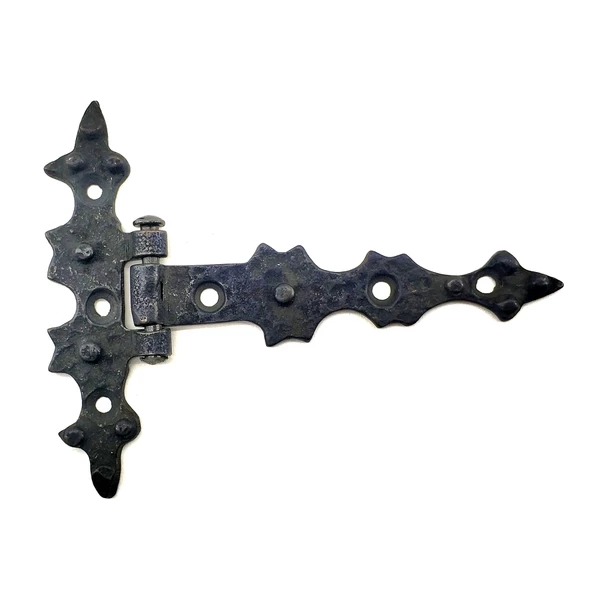 Antika Tarz Dekoratif Pirinç Yıldız Kuyruklu Menteşe - 85x110 mm, Oksit