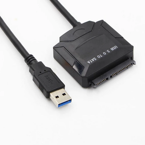 Usb 3.0 Adaptörlü 2.5 İnç-3.5 İnç Sata Harddisk Bağlantı Kablosu - 7