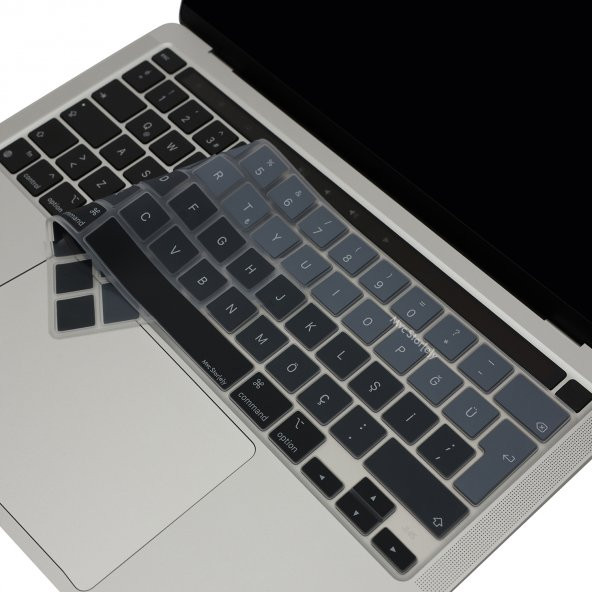 Macbook Pro Klavye Koruyucu 13inç M1-M2 Türkçe Q Ombre A2338 2289 2251 A2141 ile Uyumlu