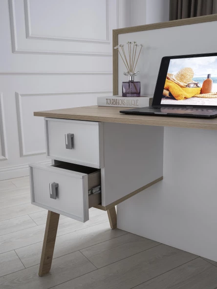 Erezoğulları Mobilya Asil Çekmeceli Yazı Tahtalı Çalışma Masası 120cm - 4