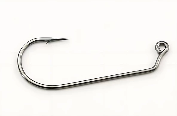 Hokkaido 50 Adet No:3/0 Yüksek Karbonlu Çelik,60 Derece Offset,jig Head,silikon,sahte,delikli Iğne, - 2