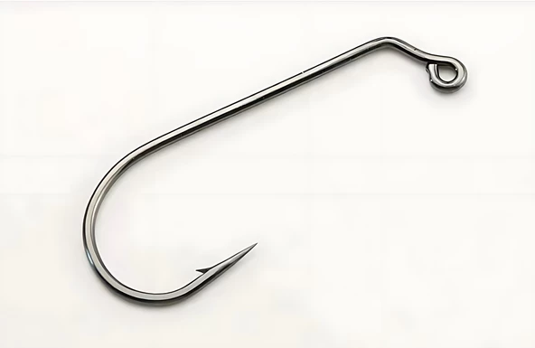 Hokkaido 50 Adet No:1/0 Yüksek Karbonlu Çelik,60 Derece Offset,jig Head,silikon,sahte,delikli Iğne,