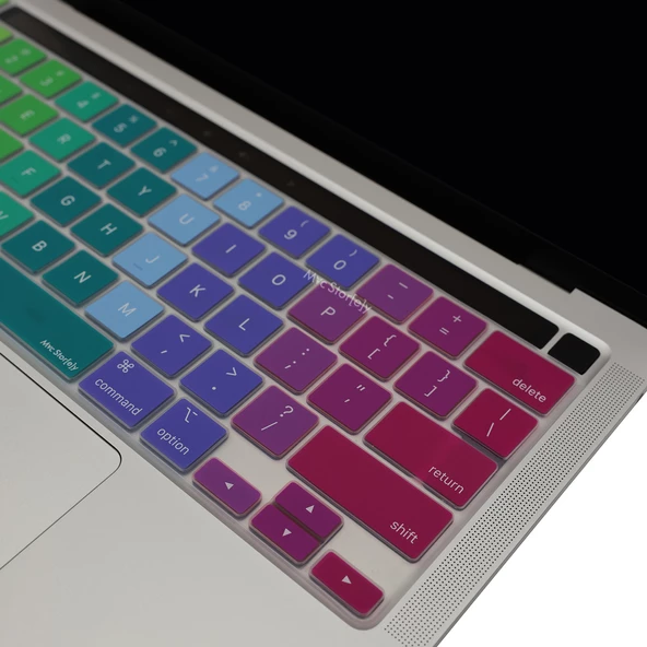 Macbook Pro Klavye Koruyucu 13inç M1-M2, Dazzle (US-ABD İngilizce) A2338 2289 2251 A2141 ile Uyumlu - 5
