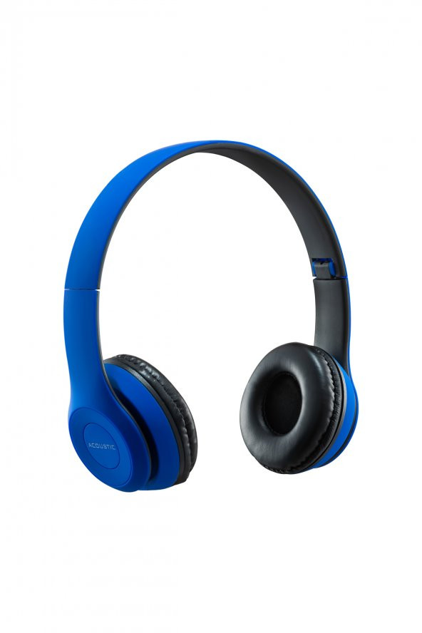 MF Product Acoustic 0131 Mikrofonlu Kulaküstü Kablosuz Bluetooth Kulaklık Mavi