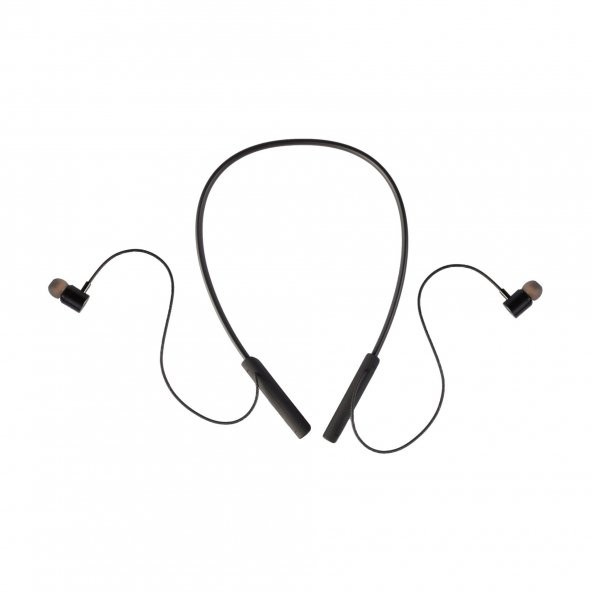 MF Product Acoustic 0164 Boyunluklu Kablosuz Kulakiçi Bluetooth Kulaklık Siyah