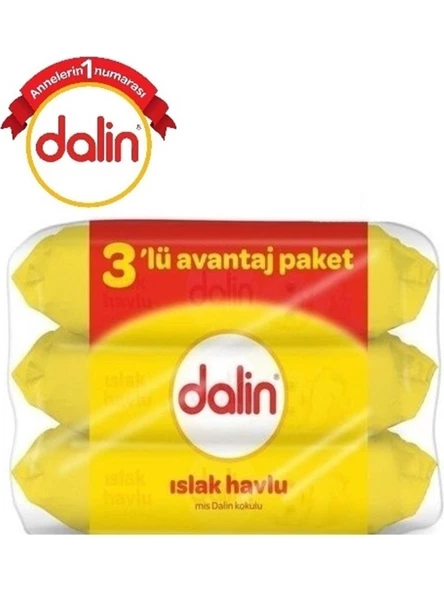 Dalin Islak Havlu 56 Lı x 3 Adet 168 Yaprak