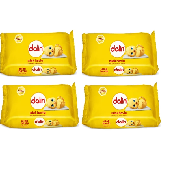 Dalin Islak Havlu 56 Lı x 4 Paket 224 Yaprak