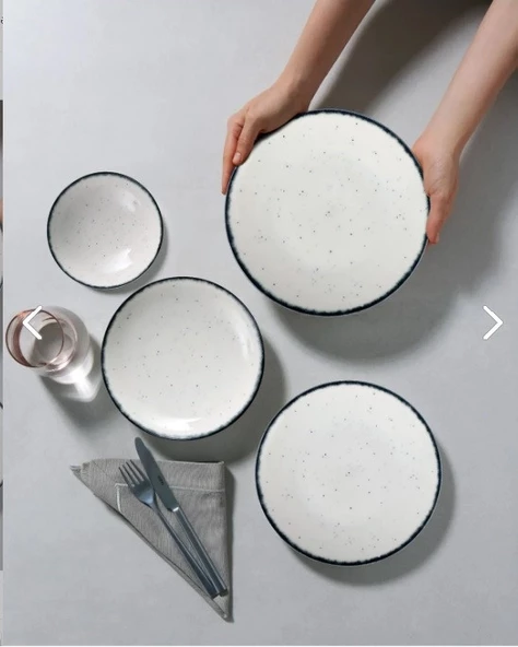 Güral Porselen Atina 24 Parça 6 Kişilik Yemek Takımı GBSATN24KY458SYH - 4