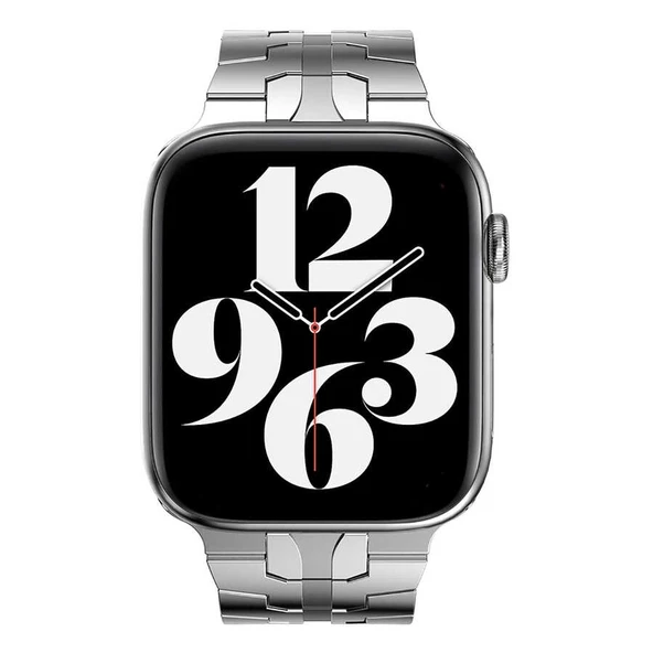 Apple Watch Ultra 2 49mm Kordon Krd-63 Paslanmaz Metal Kobra Tasarım Kordon - Resim 2